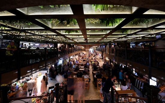 Liberal Democratic Party leader Vladimir Zhirinovsky visits Central market