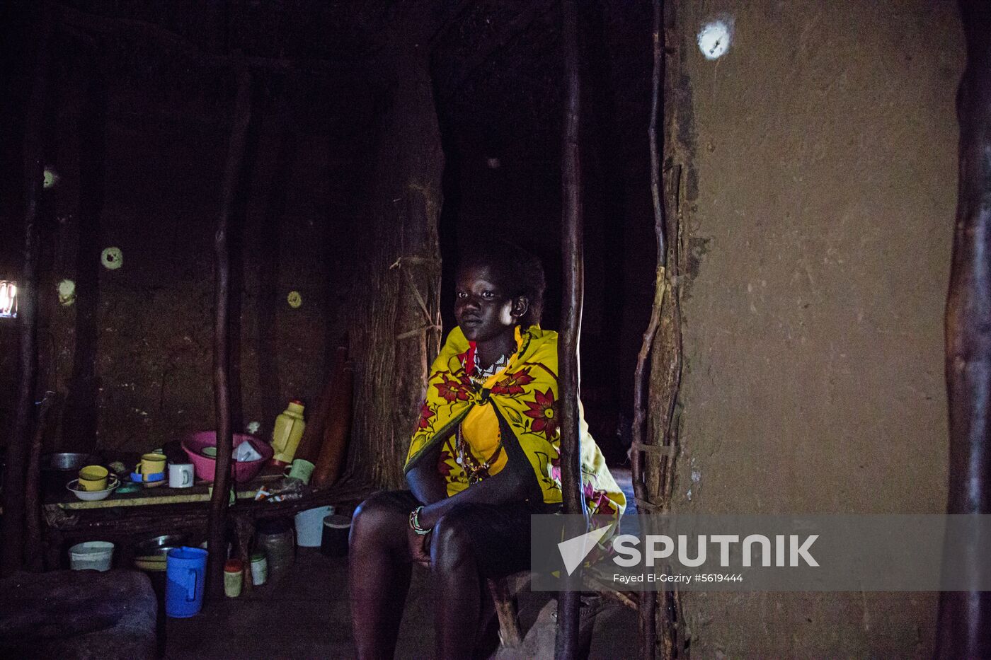 Maasai village in Kenya
