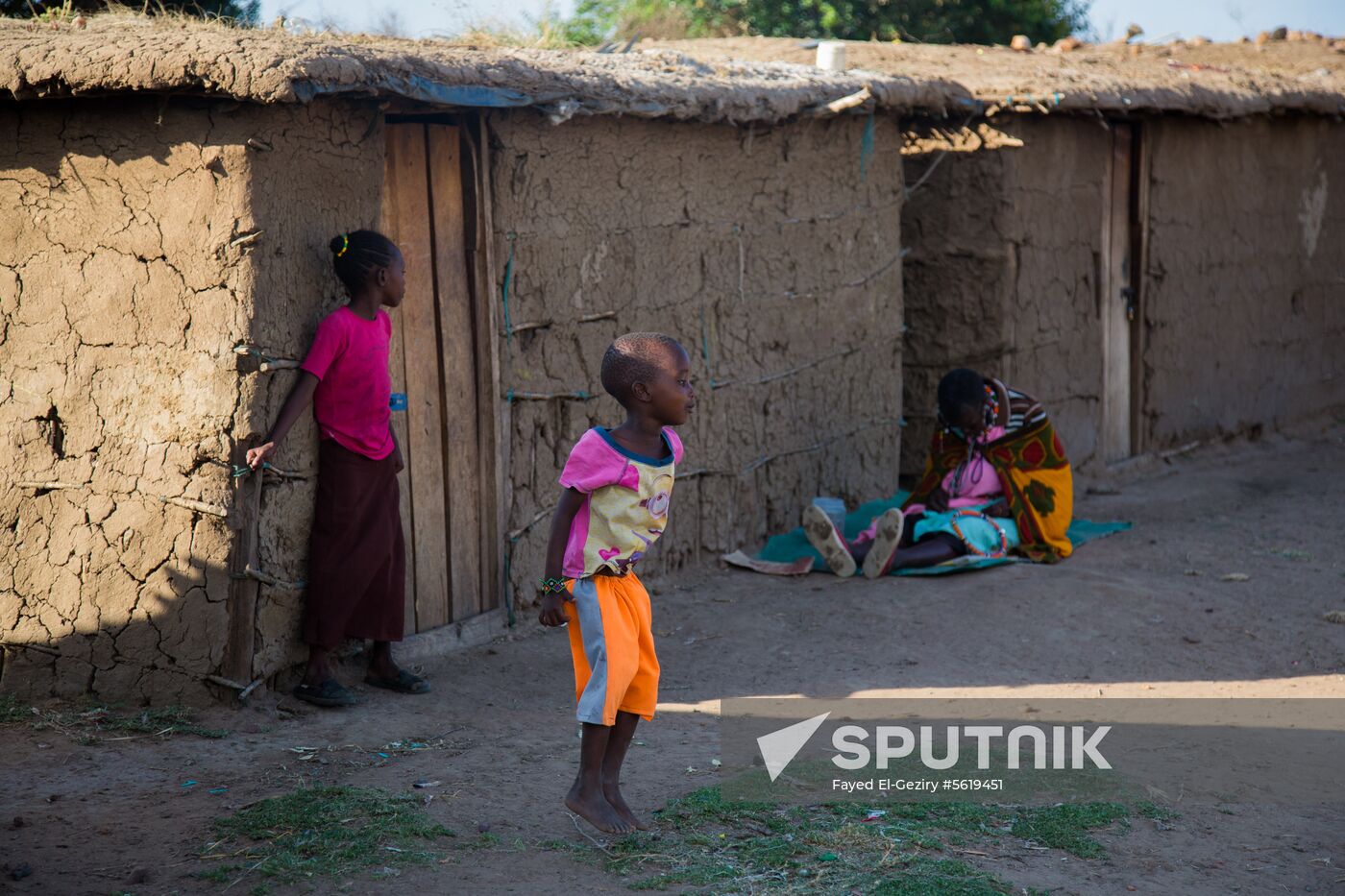 Maasai village in Kenya