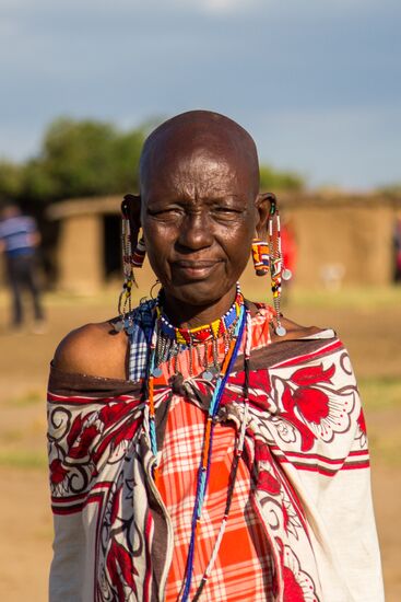 Maasai village in Kenya
