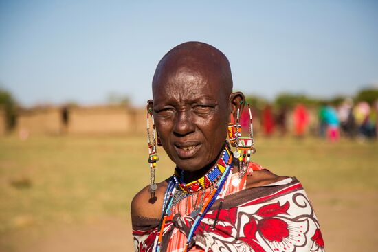 Maasai village in Kenya