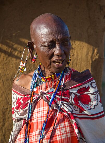 Maasai village in Kenya