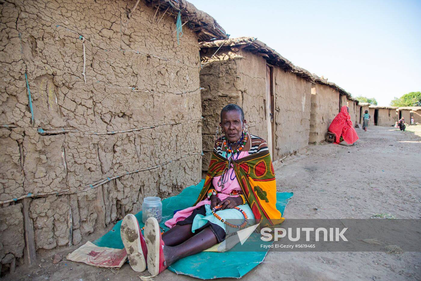 Maasai village in Kenya