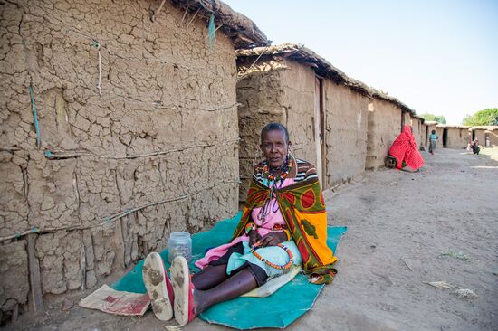 Maasai village in Kenya