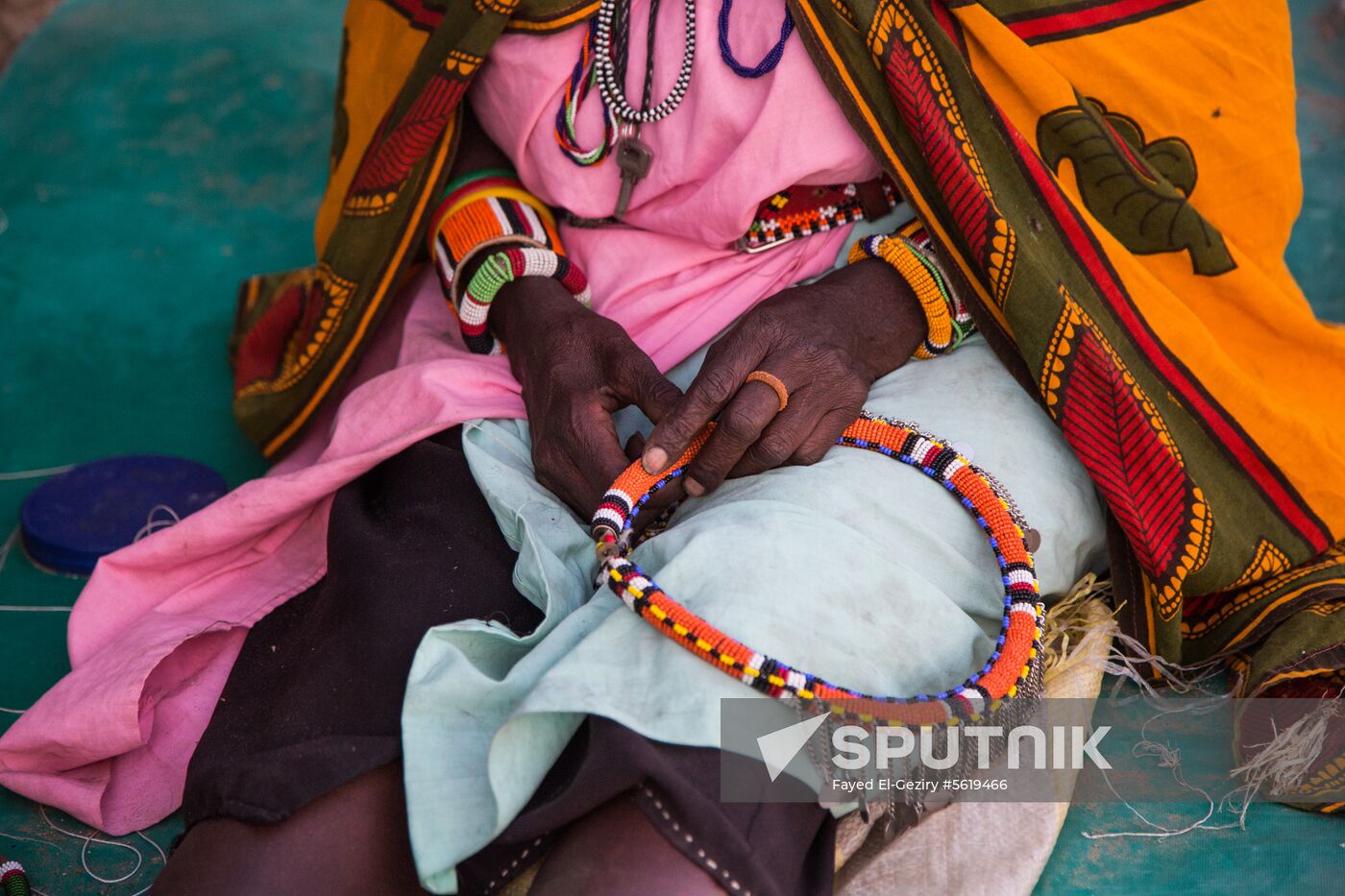 Maasai village in Kenya