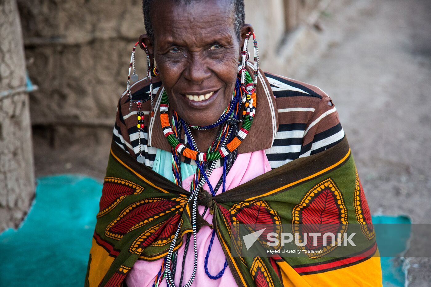 Maasai village in Kenya