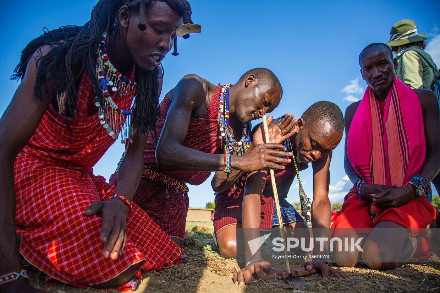 Maasai village in Kenya