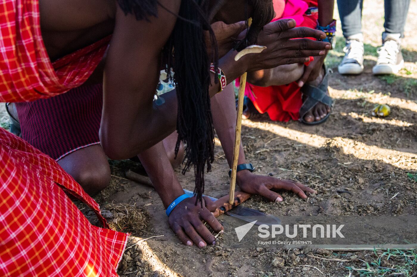 Maasai village in Kenya