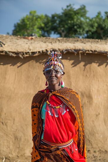 Maasai village in Kenya