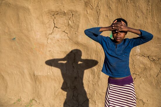 Maasai village in Kenya