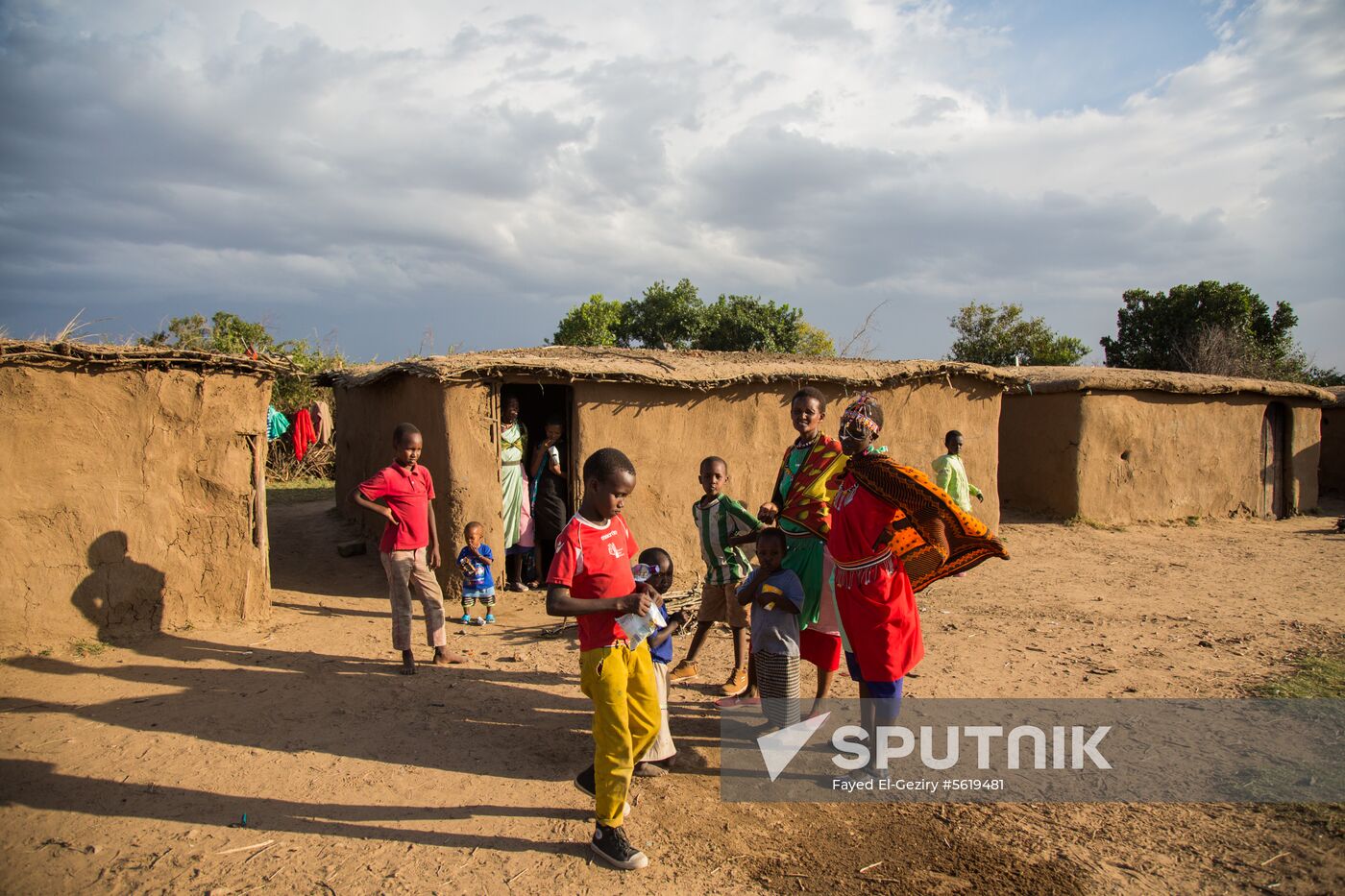 Maasai village in Kenya
