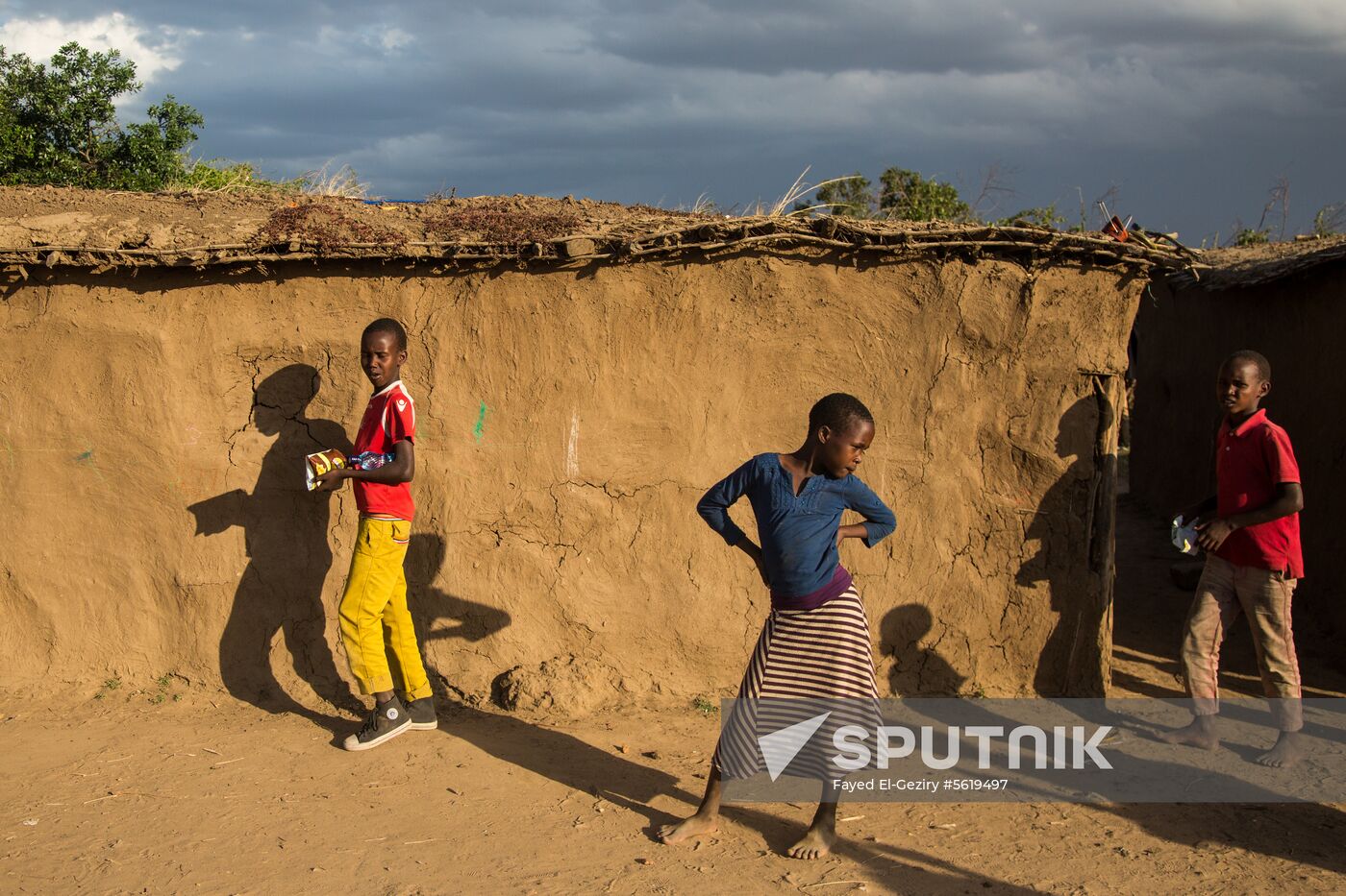 Maasai village in Kenya