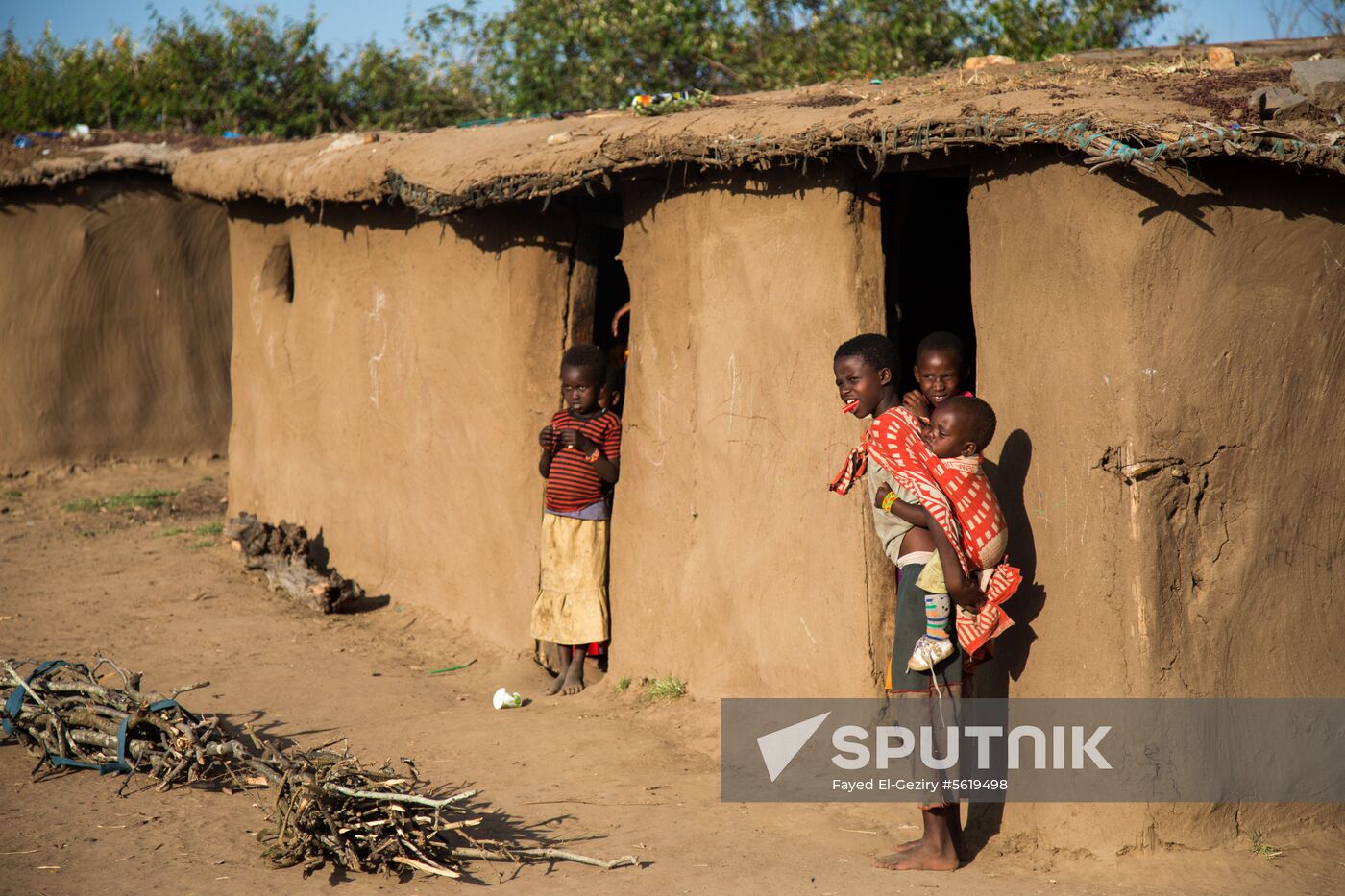 Maasai village in Kenya