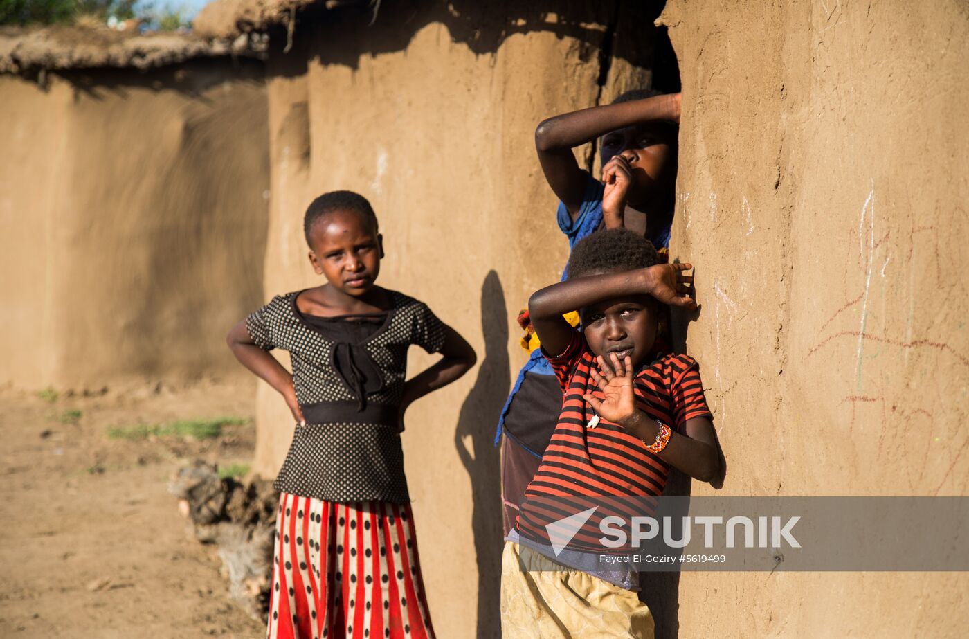 Maasai village in Kenya
