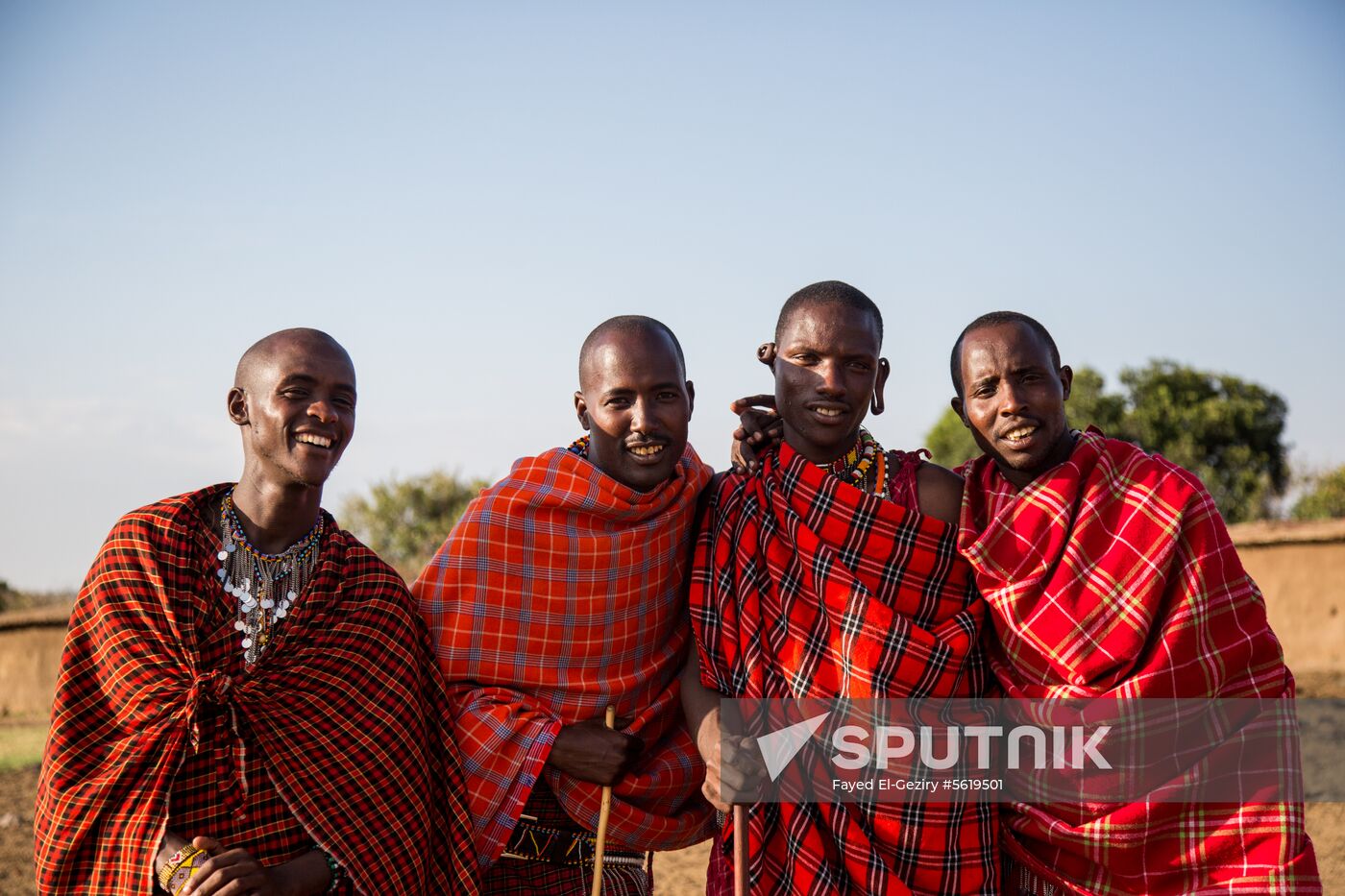 Maasai village in Kenya