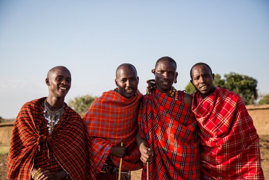 Maasai village in Kenya