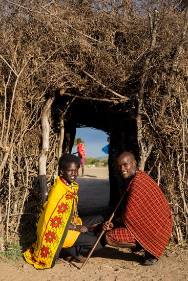 Maasai village in Kenya