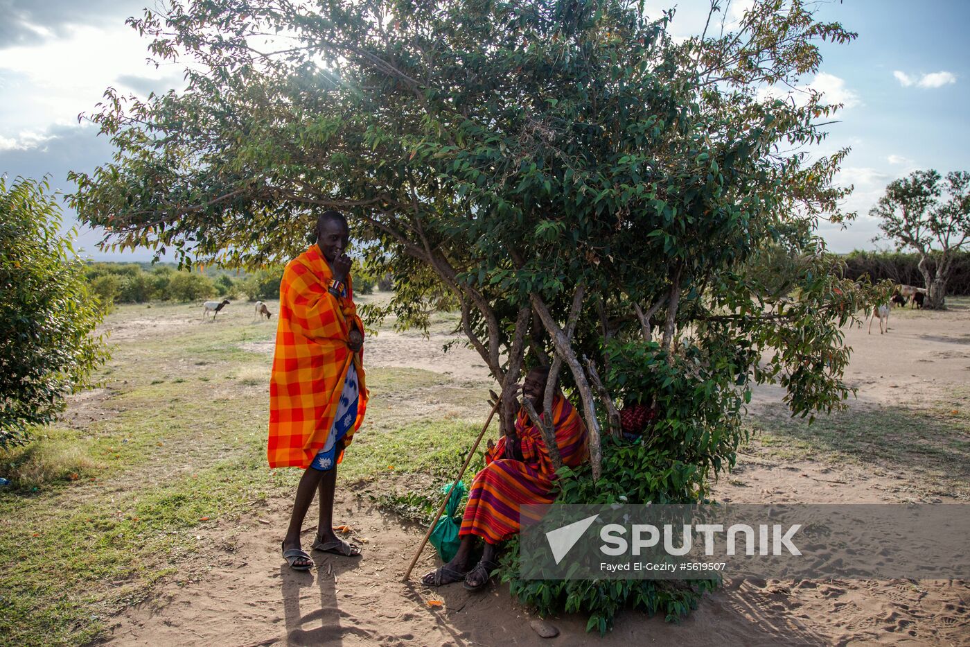 Maasai village in Kenya