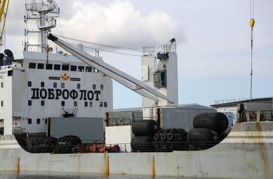 Steam vessel with Far Eastern salmon arrives in Arkhangelsk