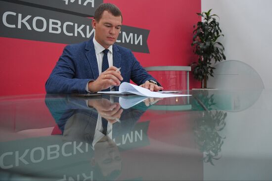 Moscow Mayor candidates hold TV debate on Moskva 24 Channel