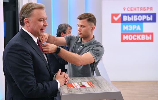 Moscow Mayor candidates hold TV debate on Moskva 24 Channel