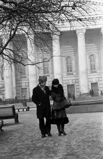 Ballet dancers Lyudmila Semenyaka and Mikhail Lavrovsky