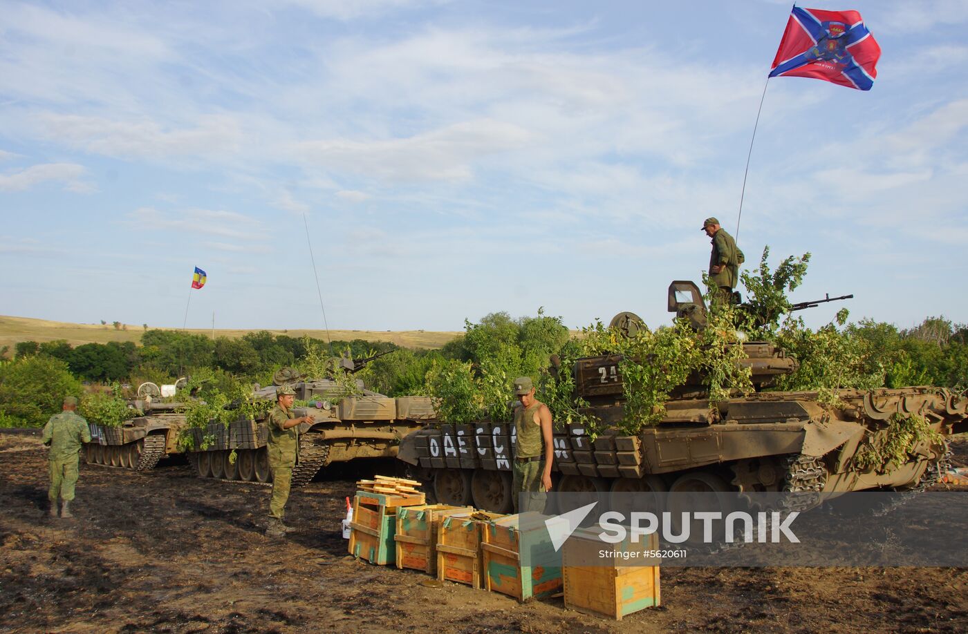 Shooting Opolchenochka, first feature film in LPR