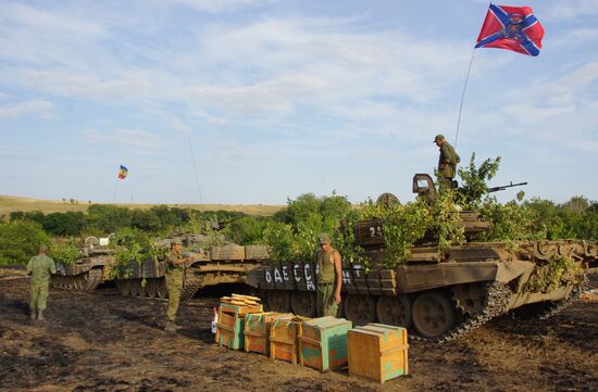 Shooting Opolchenochka, first feature film in LPR
