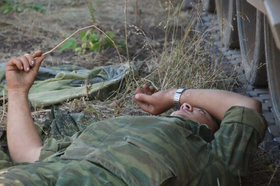 Shooting Opolchenochka, first feature film in LPR