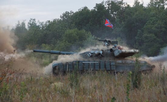 Shooting Opolchenochka, first feature film in LPR