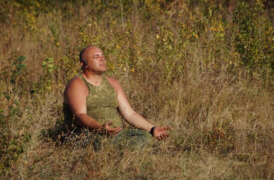 Shooting Opolchenochka, first feature film in LPR