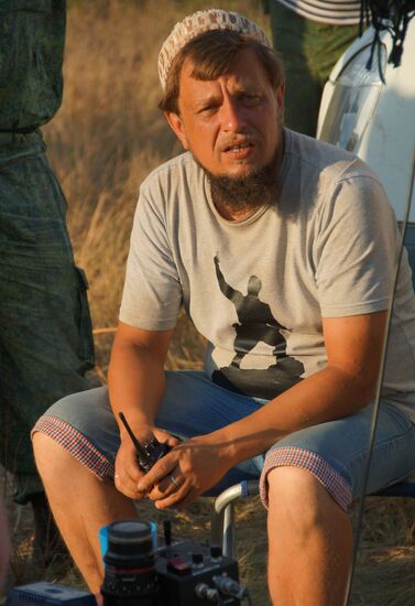 Shooting Opolchenochka, first feature film in LPR