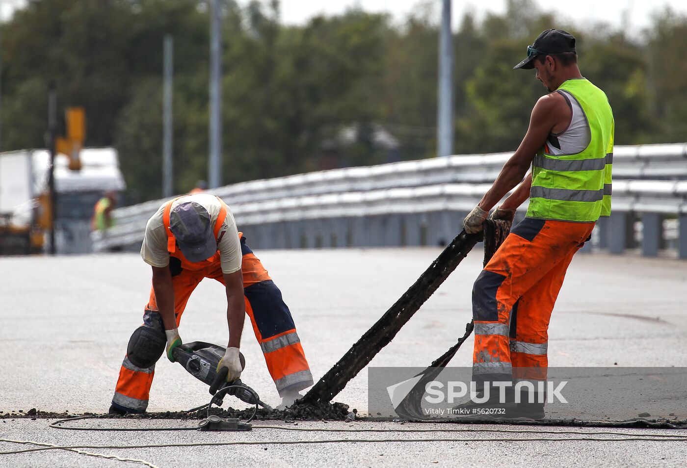 Road construction in Krasnodar Territory
