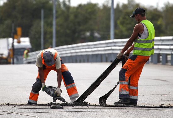 Road construction in Krasnodar Territory