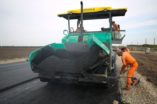 Road construction in Krasnodar Territory