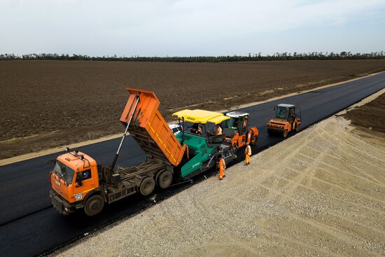 Road construction in Krasnodar Territory