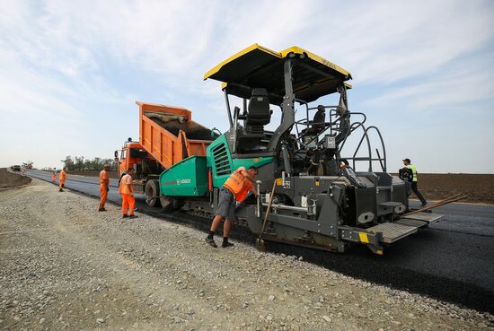 Road construction in Krasnodar Territory