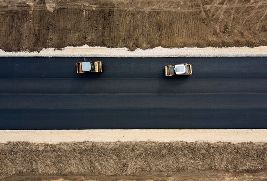 Road construction in Krasnodar Territory