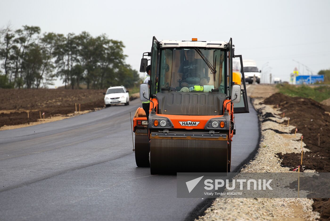 Road construction in Krasnodar Territory