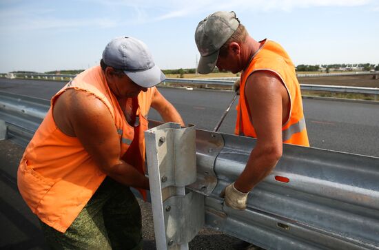 Road construction in Krasnodar Territory