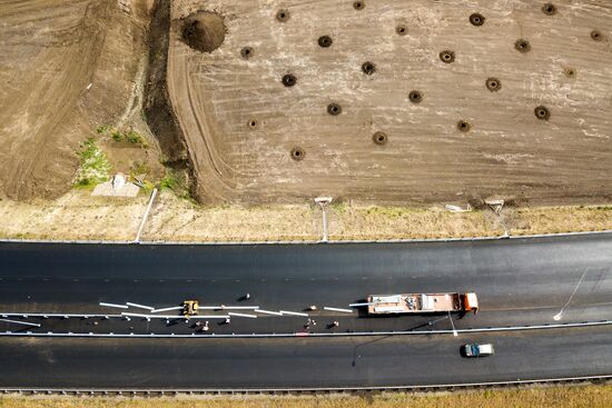 Road construction in Krasnodar Territory
