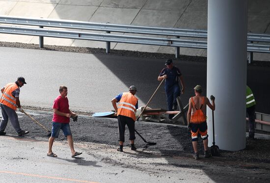 Road construction in Krasnodar Territory