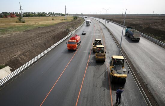 Road construction in Krasnodar Territory