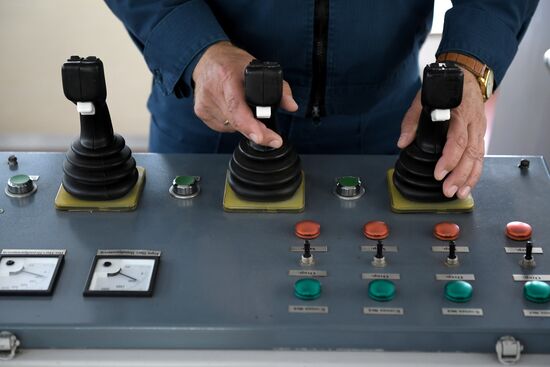 Firefighting and rescue boat at Paveletskaya Embankment