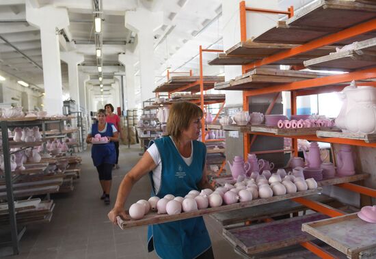 Gzhel Porcelain Factory in Moscow Region