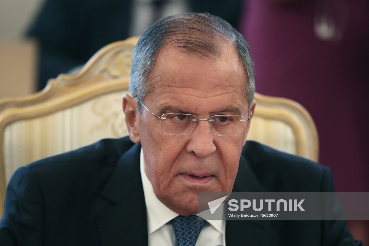 Russian, Syrian Foreign Ministers Lavrov and Muallem meeting