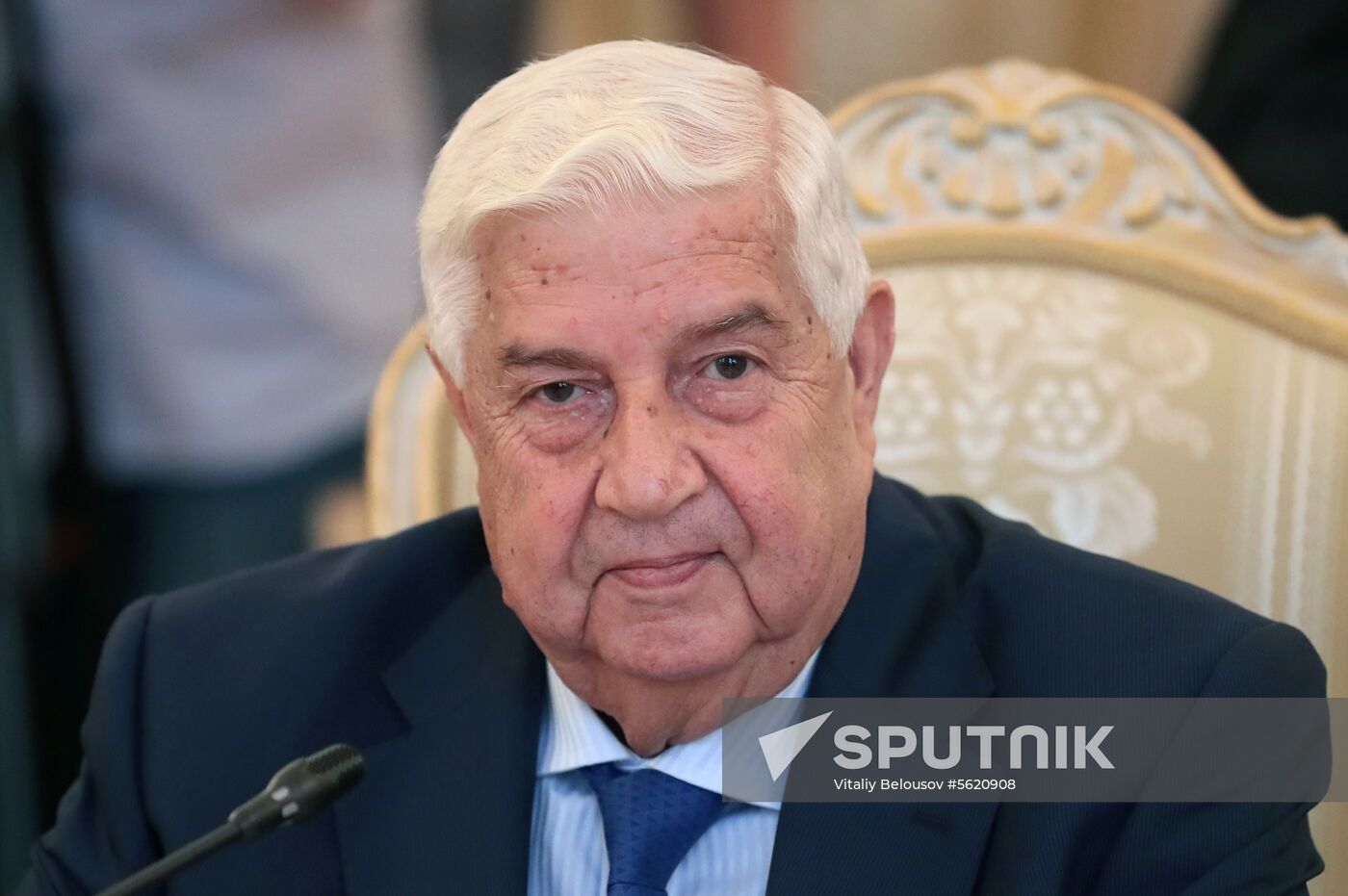 Russian, Syrian Foreign Ministers Lavrov and Muallem meeting