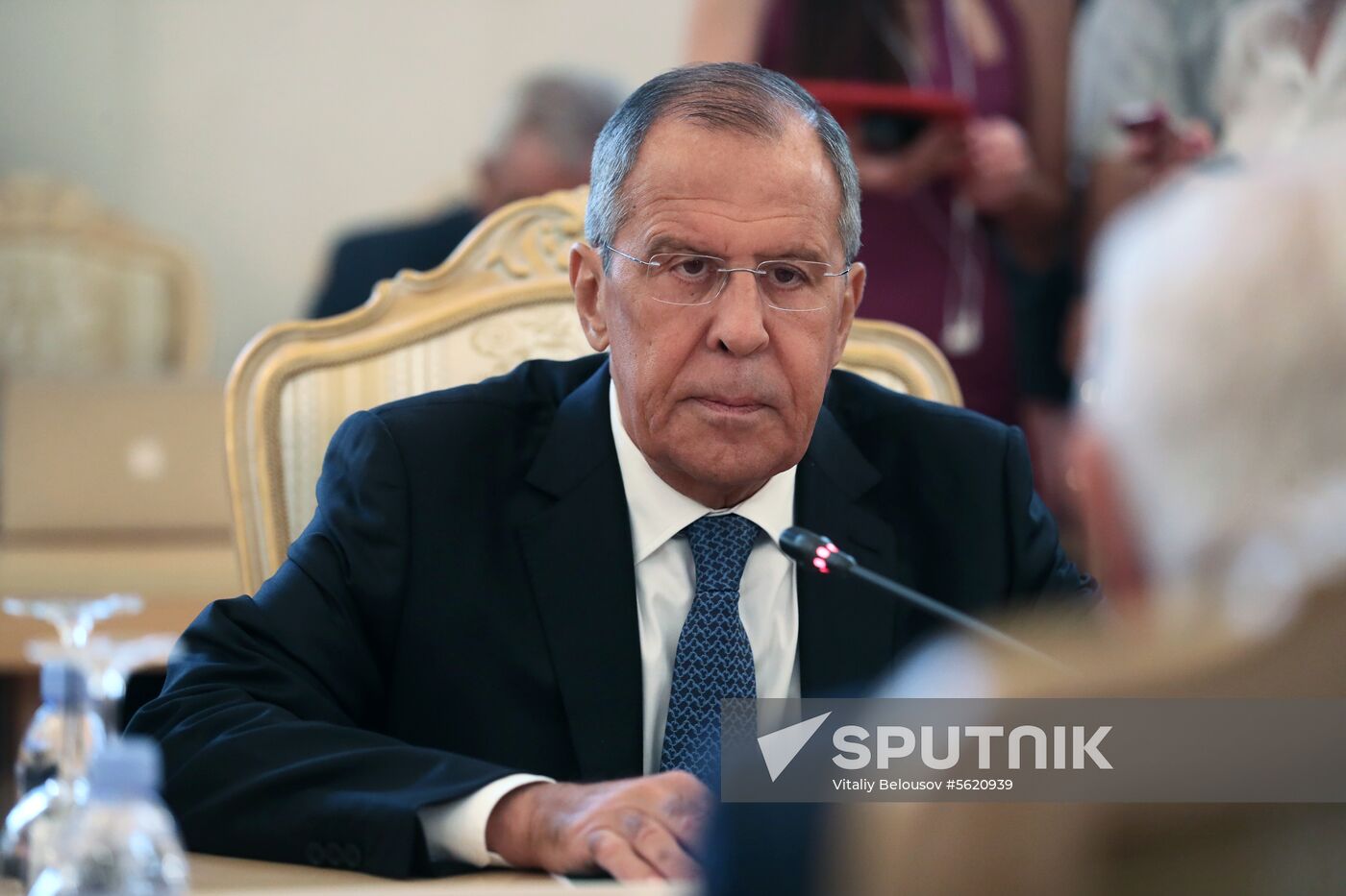 Russian, Syrian Foreign Ministers Lavrov and Muallem meeting