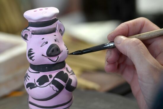 Gzhel Porcelain Factory in Moscow Region