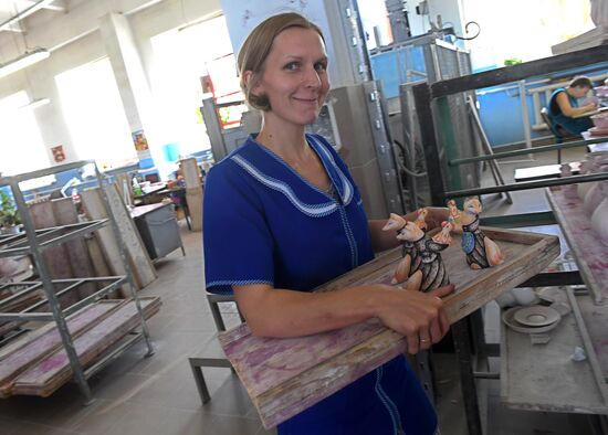 Gzhel Porcelain Factory in Moscow Region